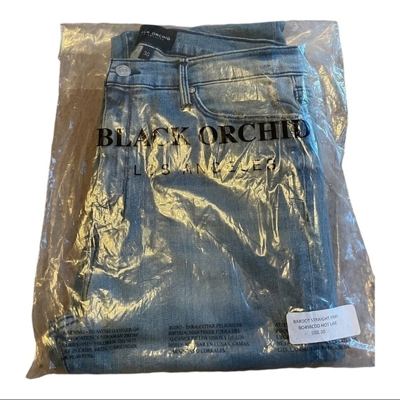 Black Orchid Denim Bardot Straight Fray - Hotline - Picture 11 of 15